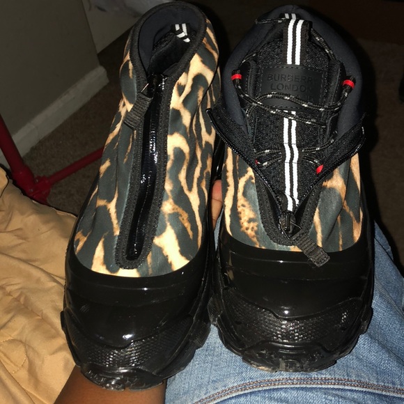 Burberry Leopard Print Sneakers - Picture 3 of 3
